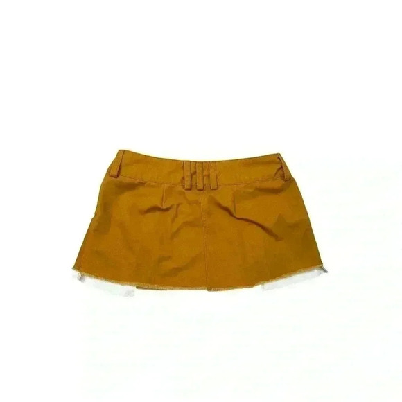 Urban Outfitters BDG Pleated Low Rise Micro Skirt Tan Brown Preppy Academia - Picture 6 of 16